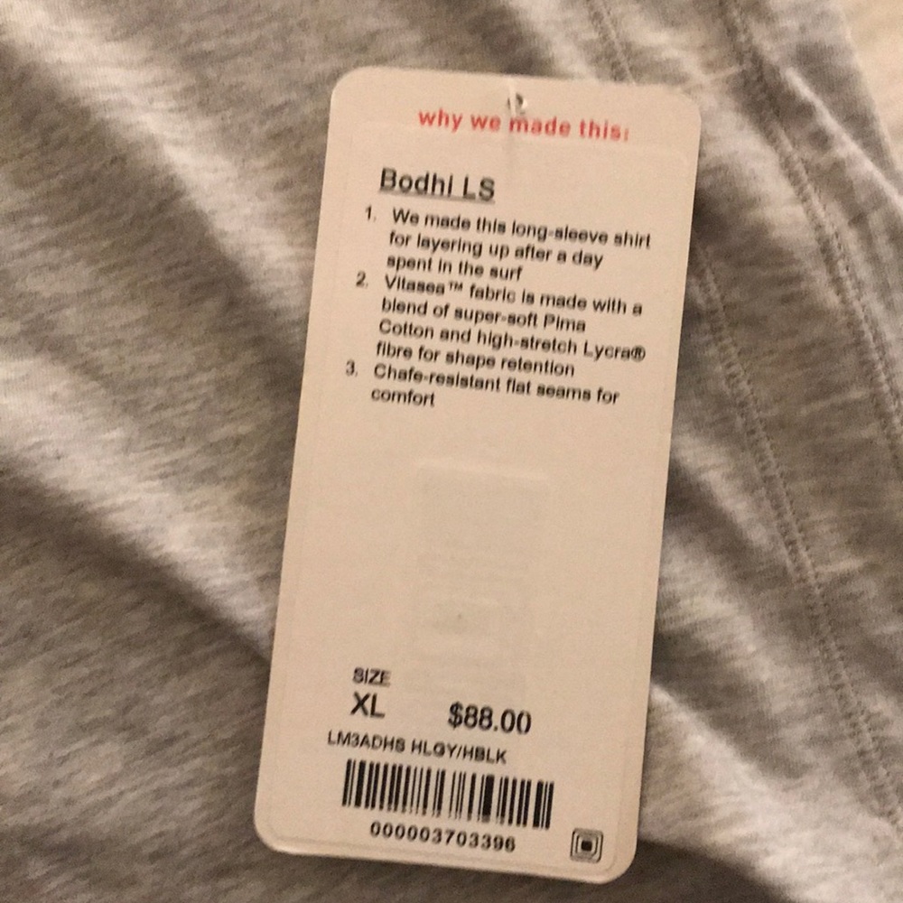 Lululemon Athletica Bodhi LS tee
